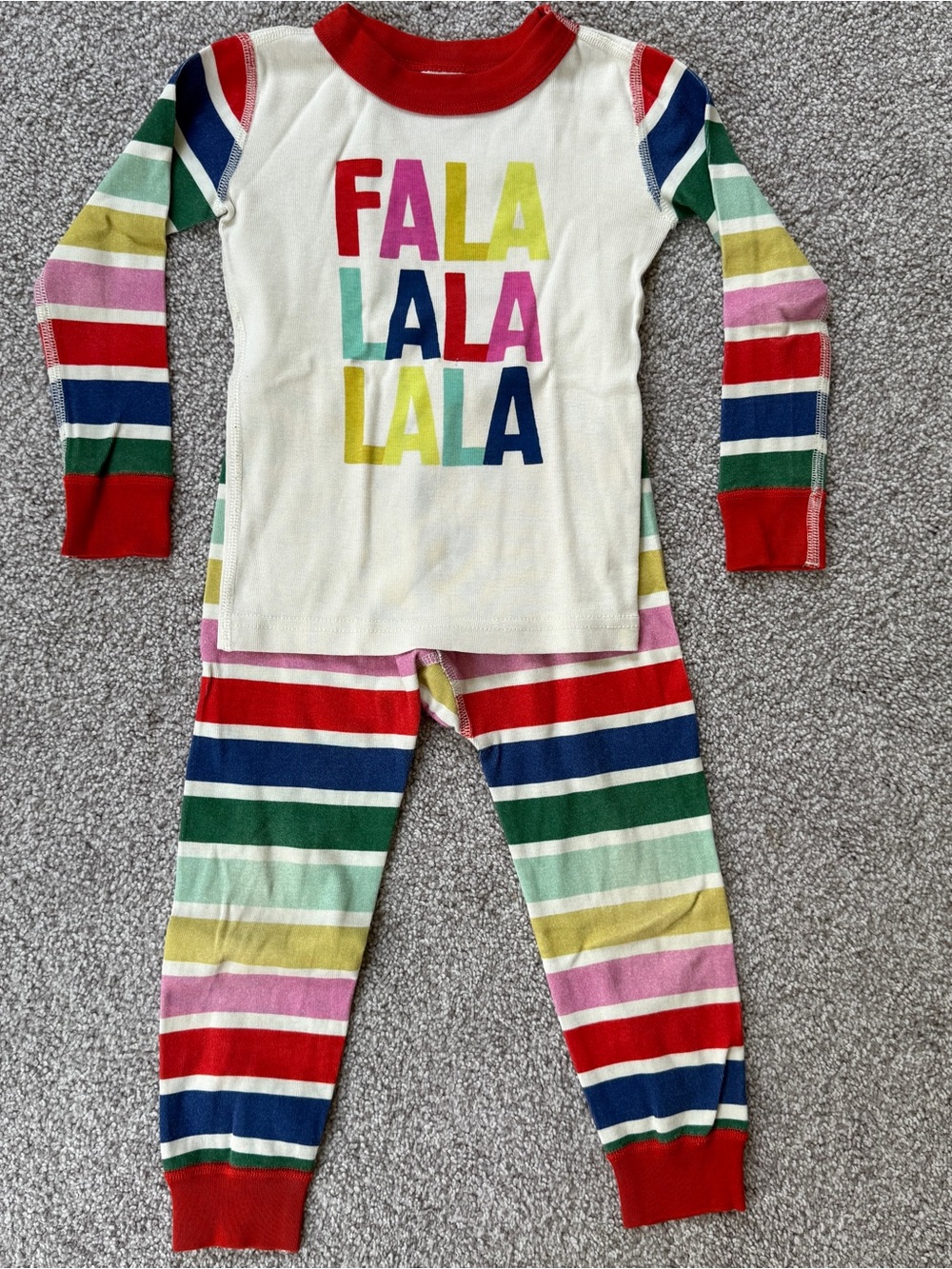 Hanna Andersson Fa La La La 3T Pajamas